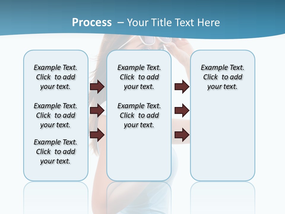 Girl Next Door Sommerlich Sonnenbrille PowerPoint Template