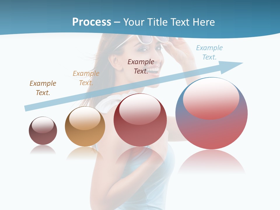 Girl Next Door Sommerlich Sonnenbrille PowerPoint Template