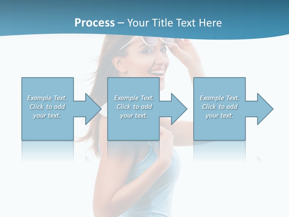 Girl Next Door Sommerlich Sonnenbrille PowerPoint Template