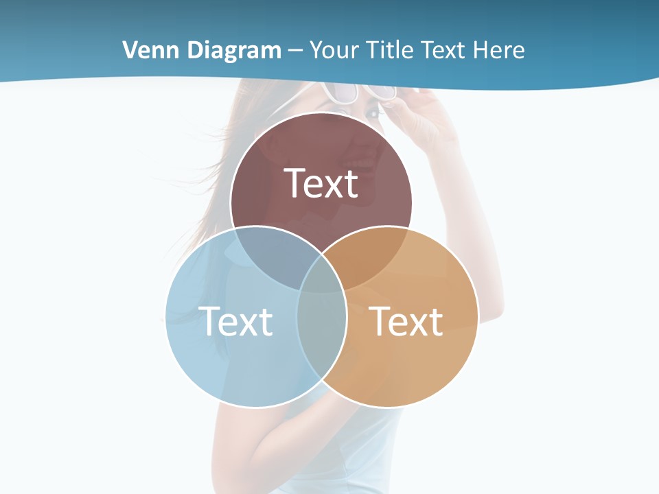 Girl Next Door Sommerlich Sonnenbrille PowerPoint Template