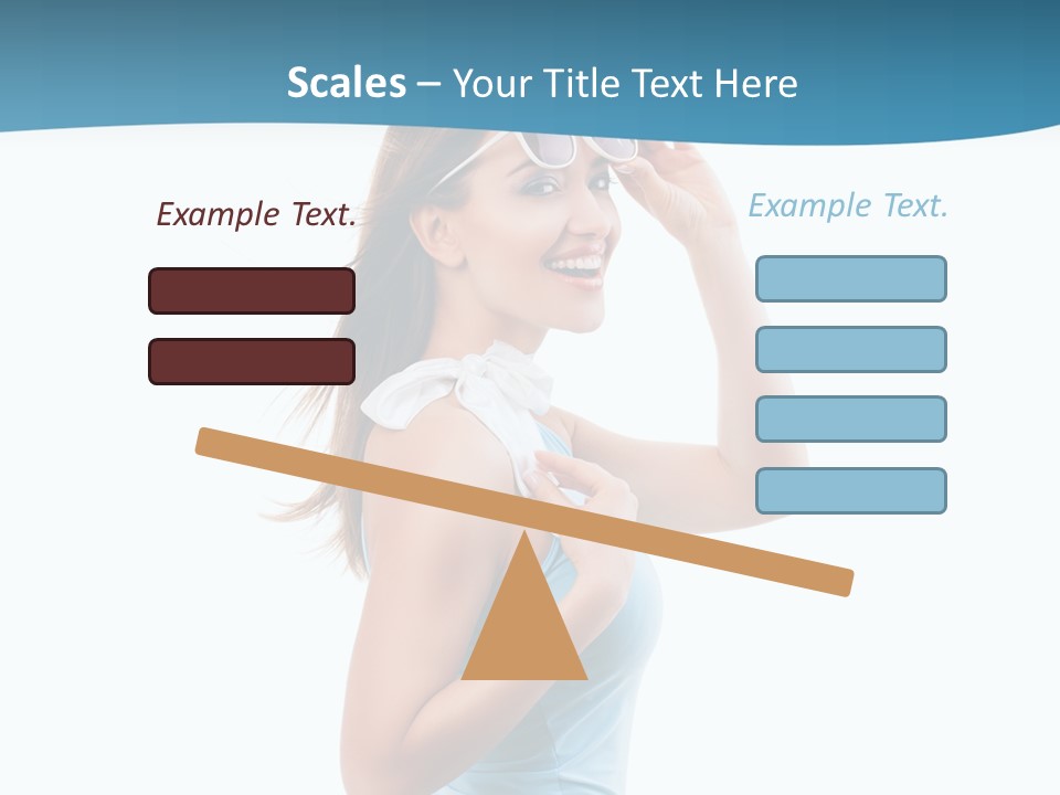 Girl Next Door Sommerlich Sonnenbrille PowerPoint Template