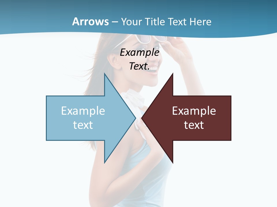 Girl Next Door Sommerlich Sonnenbrille PowerPoint Template