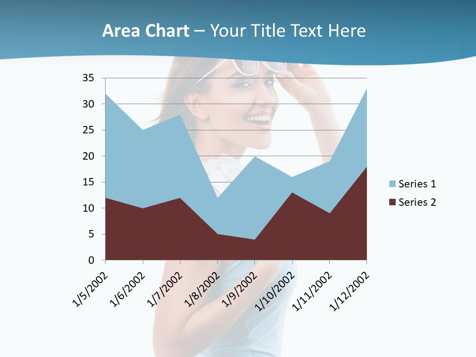 Girl Next Door Sommerlich Sonnenbrille PowerPoint Template