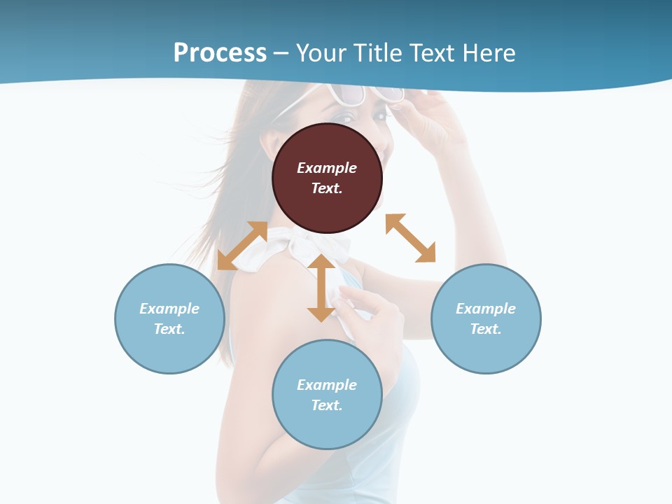 Girl Next Door Sommerlich Sonnenbrille PowerPoint Template