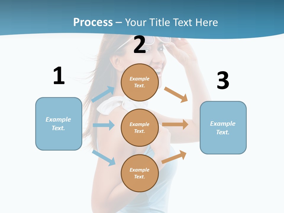 Girl Next Door Sommerlich Sonnenbrille PowerPoint Template