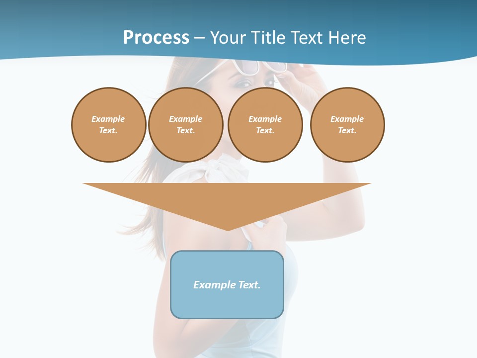 Girl Next Door Sommerlich Sonnenbrille PowerPoint Template