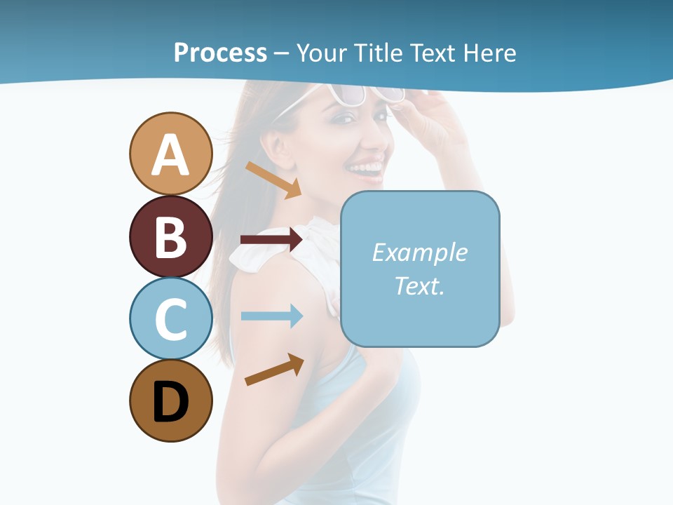 Girl Next Door Sommerlich Sonnenbrille PowerPoint Template