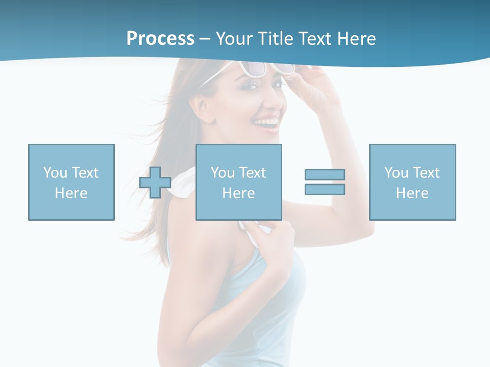 Girl Next Door Sommerlich Sonnenbrille PowerPoint Template