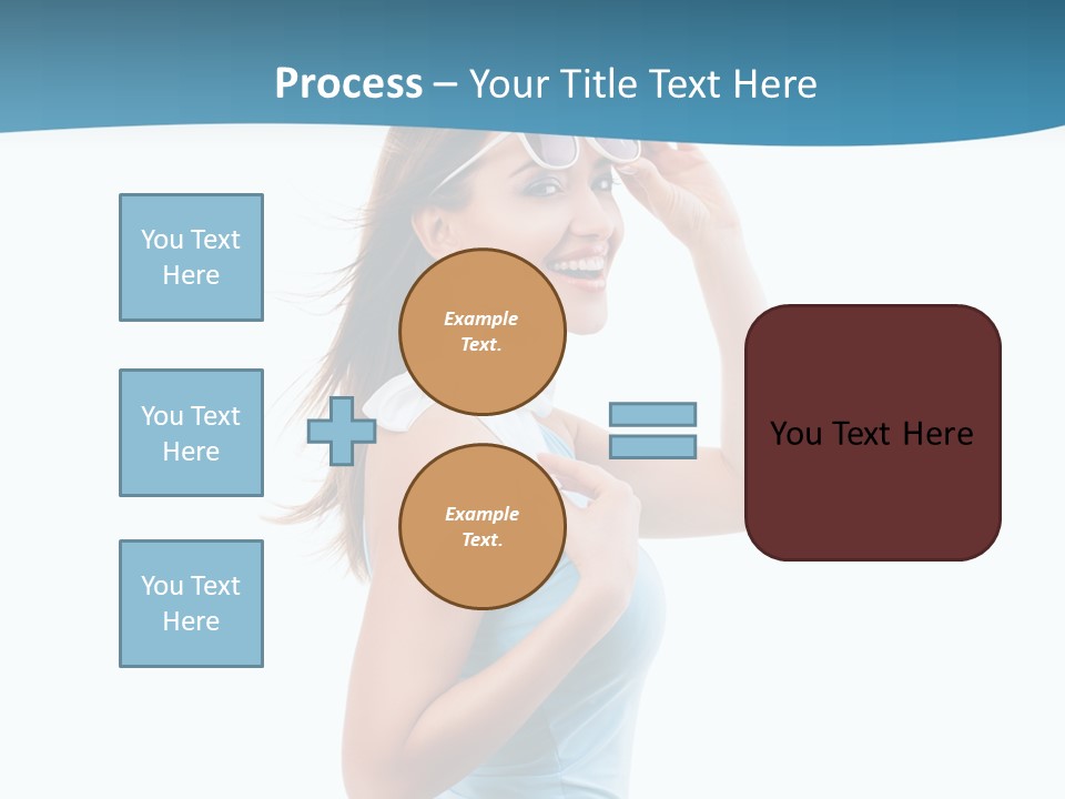 Girl Next Door Sommerlich Sonnenbrille PowerPoint Template