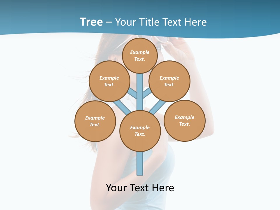 Girl Next Door Sommerlich Sonnenbrille PowerPoint Template