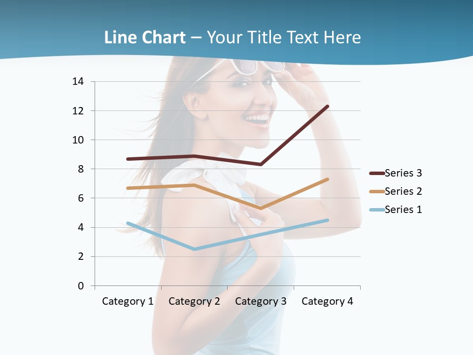 Girl Next Door Sommerlich Sonnenbrille PowerPoint Template