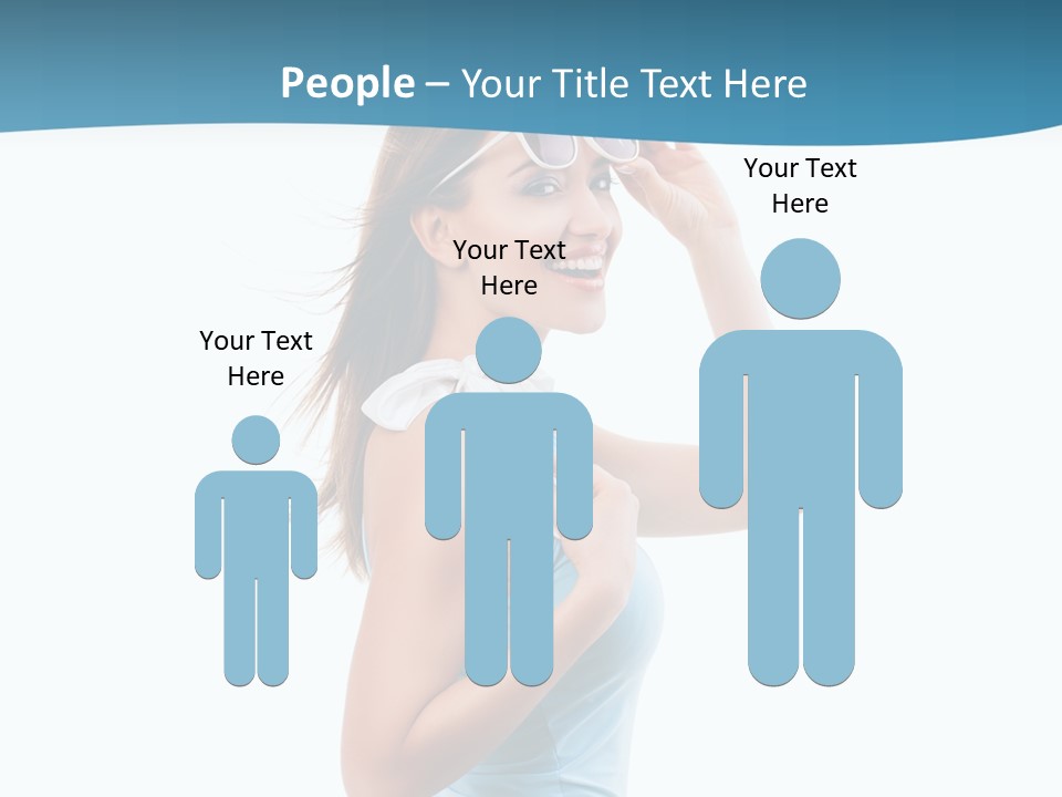 Girl Next Door Sommerlich Sonnenbrille PowerPoint Template