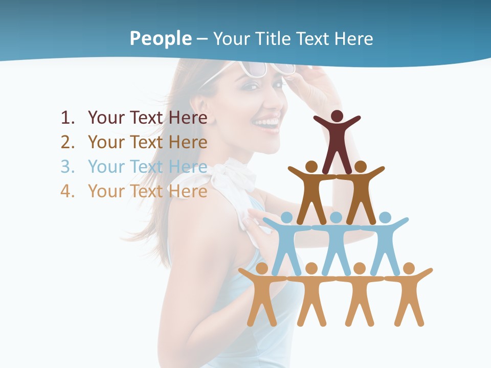 Girl Next Door Sommerlich Sonnenbrille PowerPoint Template