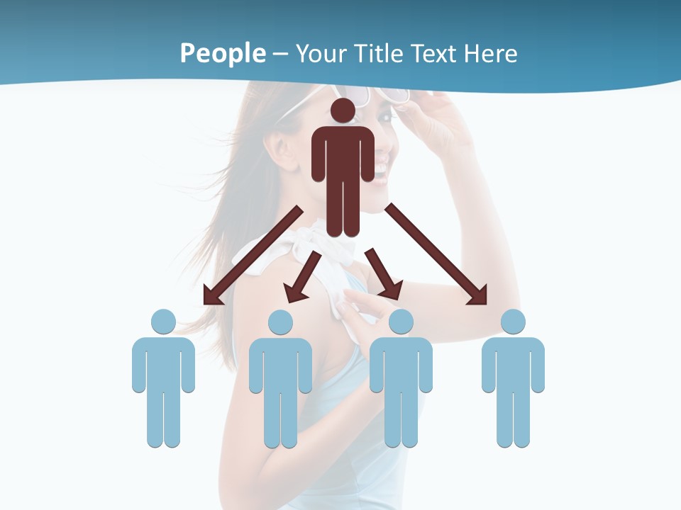 Girl Next Door Sommerlich Sonnenbrille PowerPoint Template