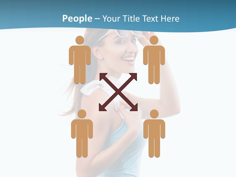 Girl Next Door Sommerlich Sonnenbrille PowerPoint Template