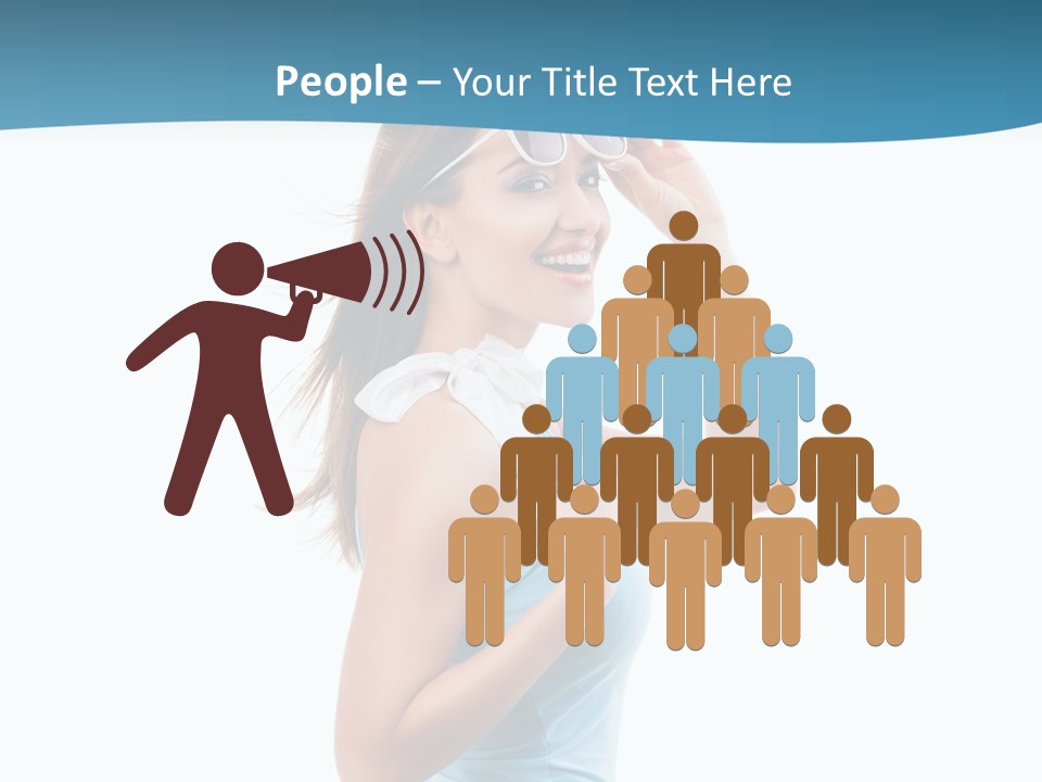 Girl Next Door Sommerlich Sonnenbrille PowerPoint Template