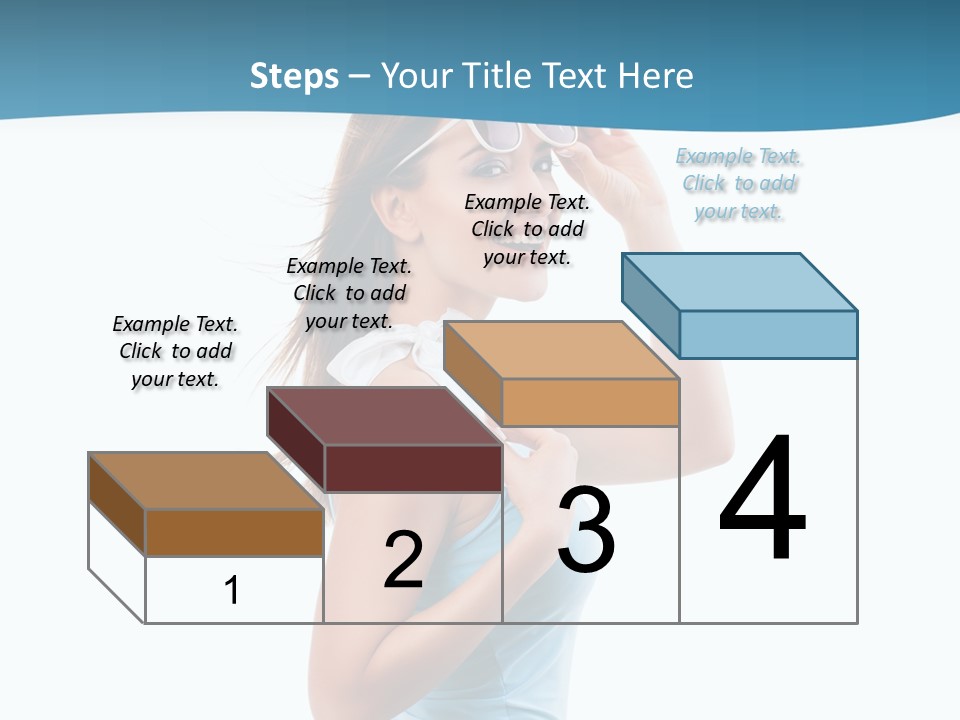 Girl Next Door Sommerlich Sonnenbrille PowerPoint Template