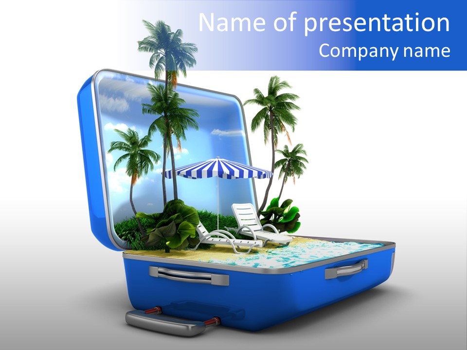 Holiday Tourism Sandy PowerPoint Template