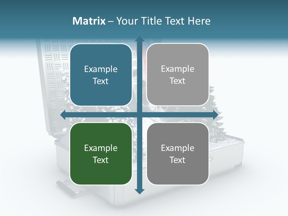 Suitcase Adventure Glacier PowerPoint Template