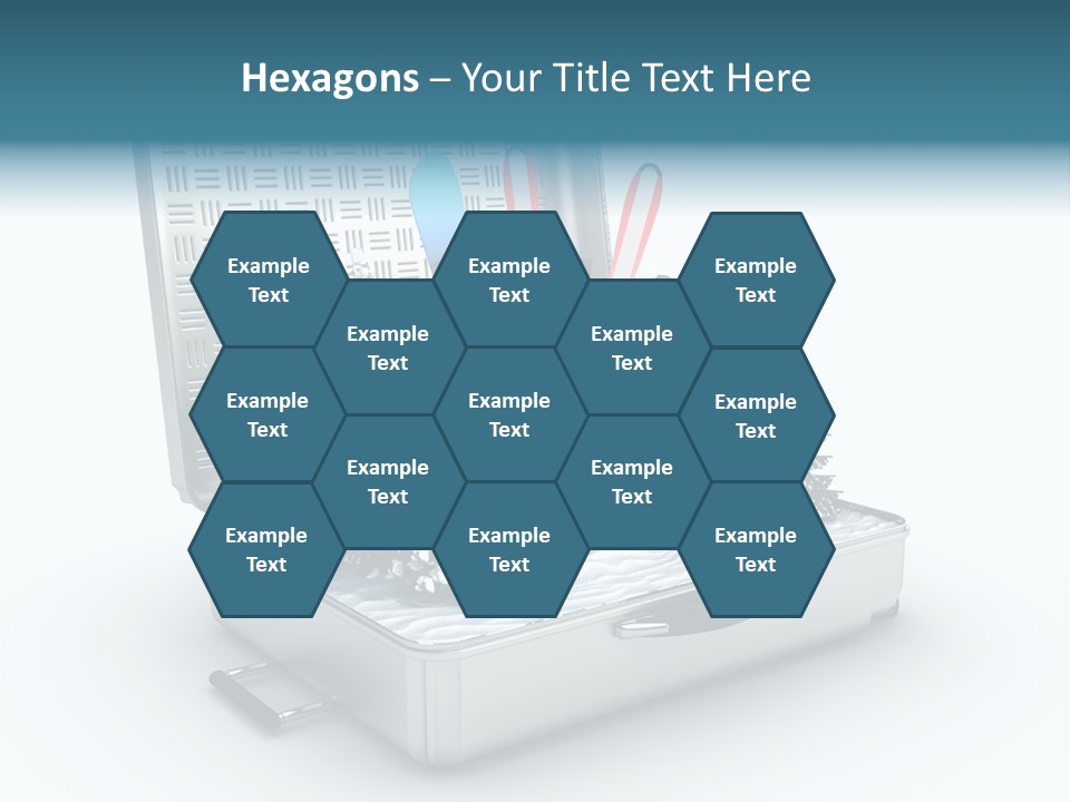 Suitcase Adventure Glacier PowerPoint Template
