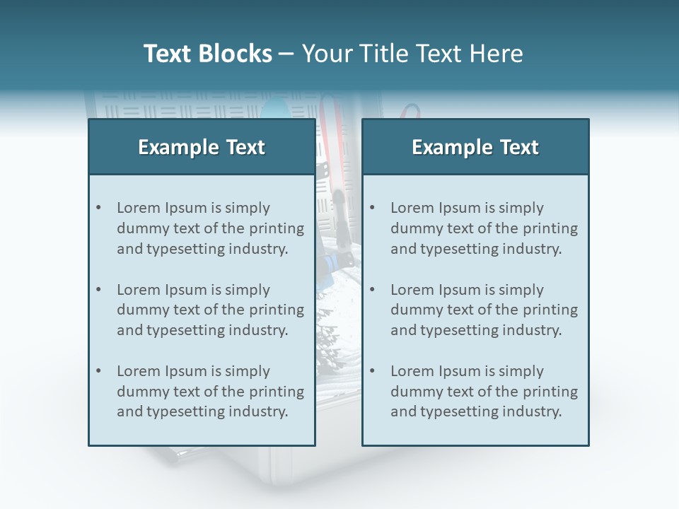 Suitcase Adventure Glacier PowerPoint Template