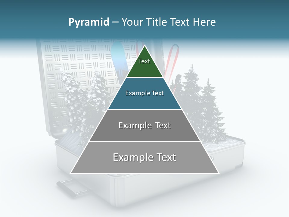 Suitcase Adventure Glacier PowerPoint Template
