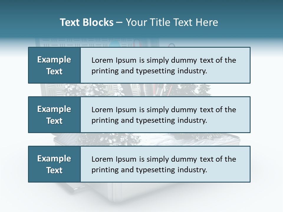 Suitcase Adventure Glacier PowerPoint Template