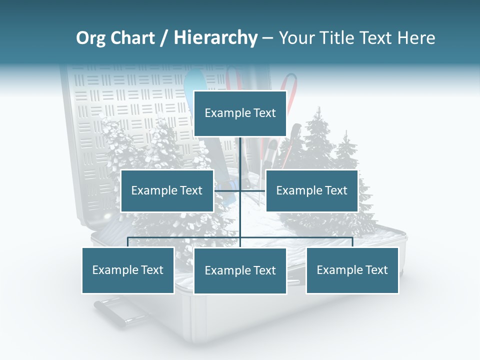 Suitcase Adventure Glacier PowerPoint Template