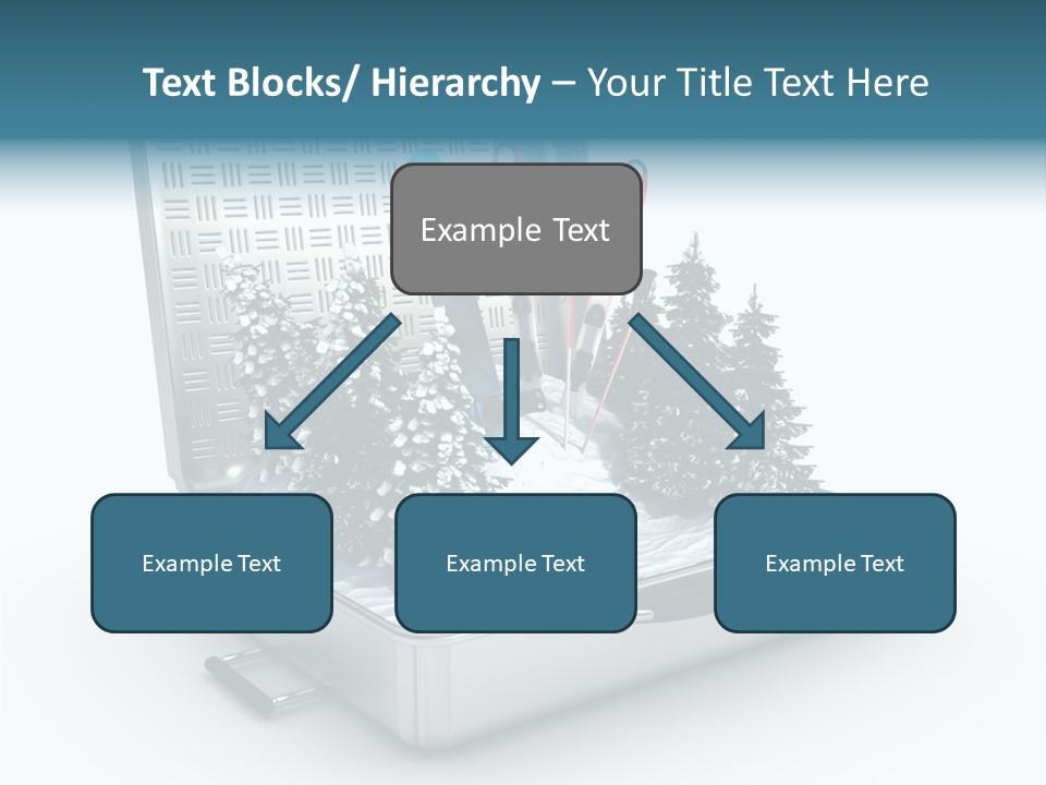 Suitcase Adventure Glacier PowerPoint Template