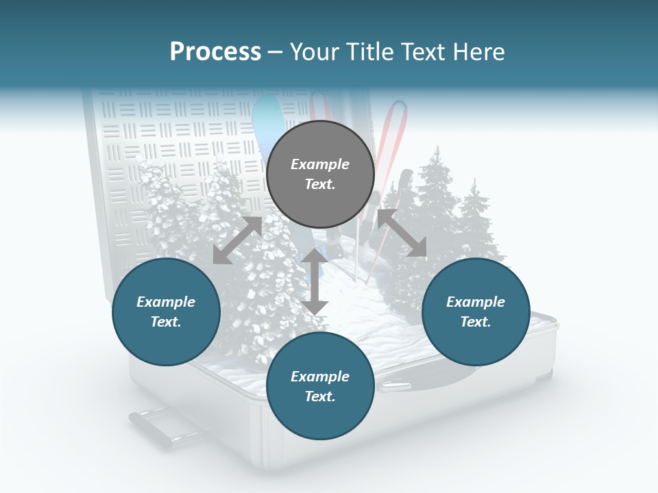 Suitcase Adventure Glacier PowerPoint Template