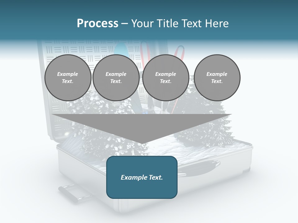 Suitcase Adventure Glacier PowerPoint Template