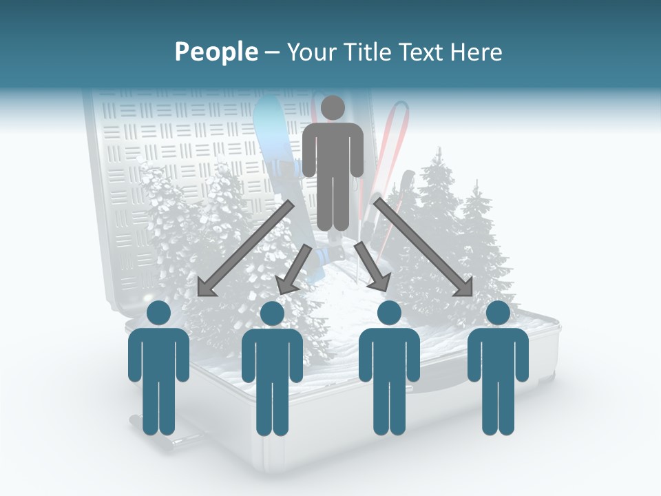 Suitcase Adventure Glacier PowerPoint Template