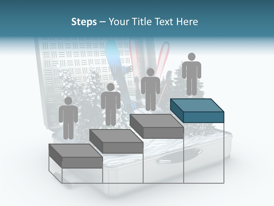 Suitcase Adventure Glacier PowerPoint Template