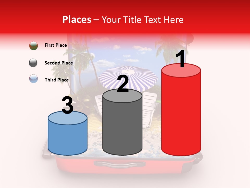 Warm Isolated Towel PowerPoint Template