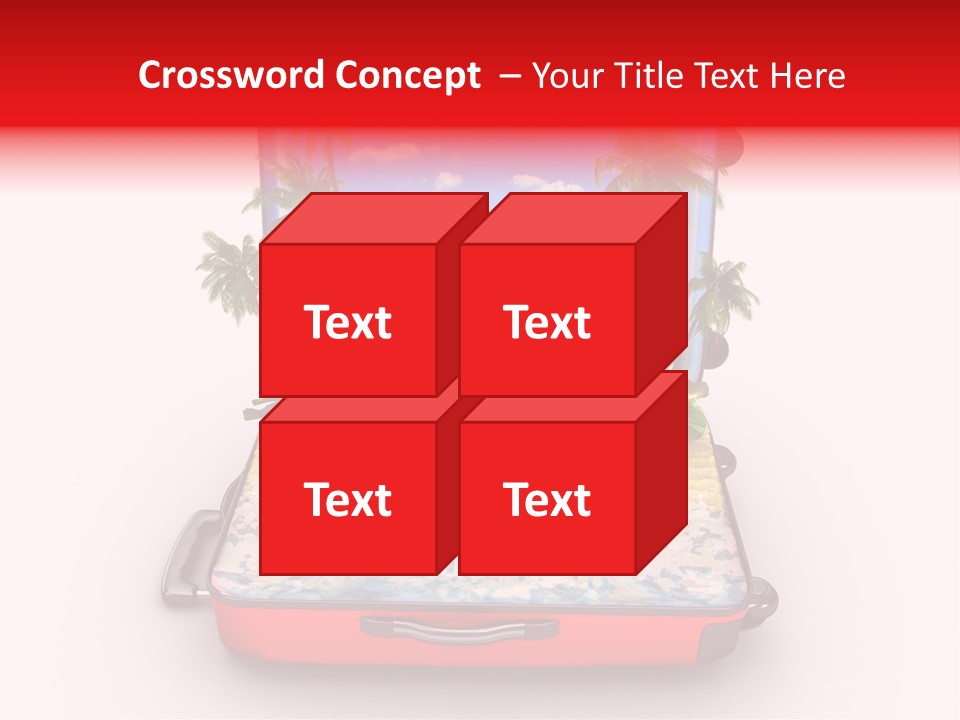 Warm Isolated Towel PowerPoint Template