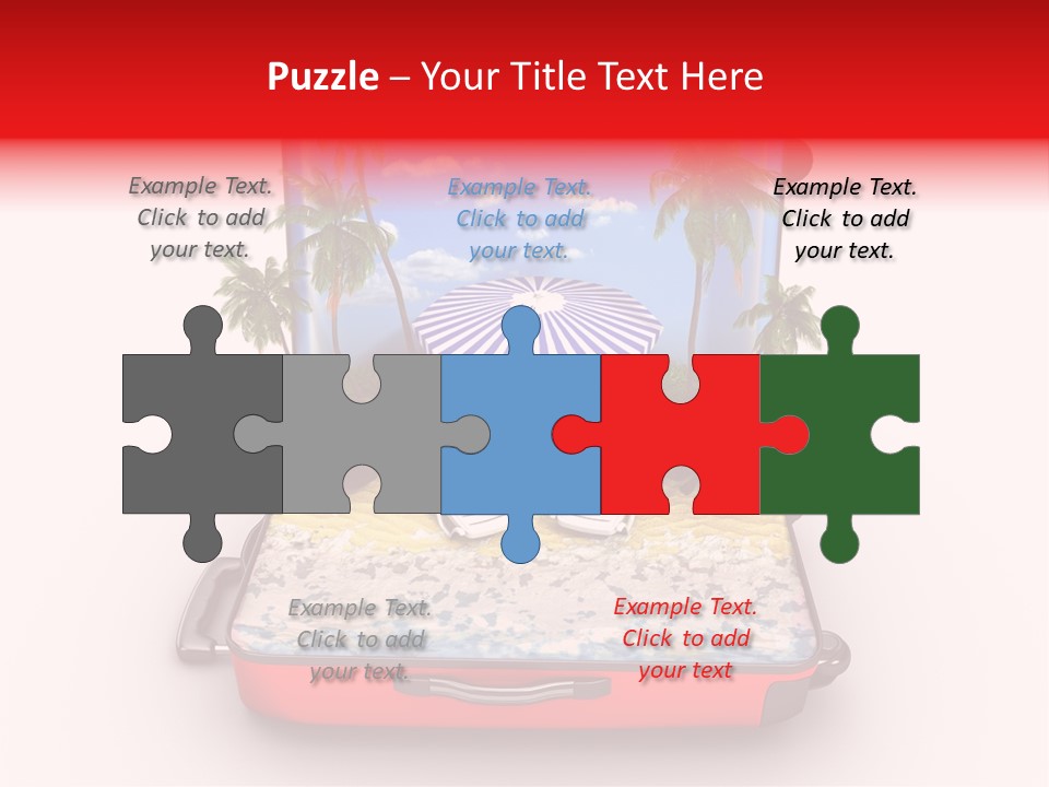 Warm Isolated Towel PowerPoint Template