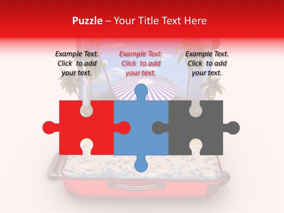 Warm Isolated Towel PowerPoint Template