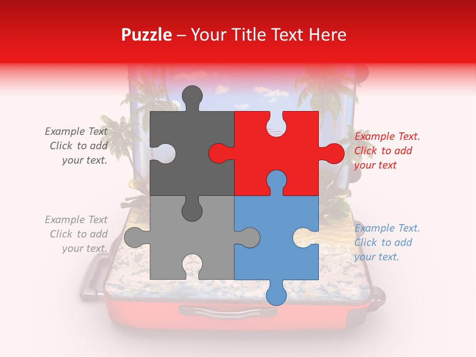 Warm Isolated Towel PowerPoint Template