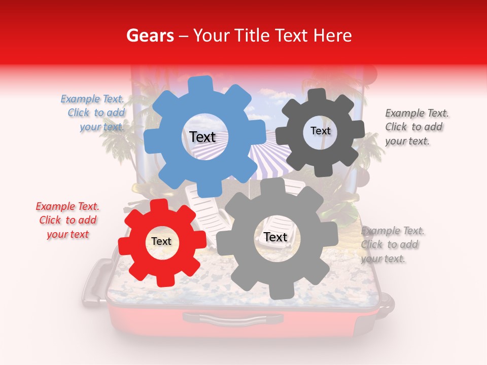 Warm Isolated Towel PowerPoint Template