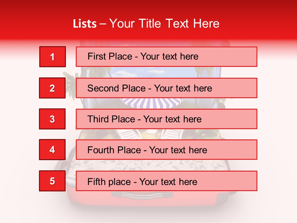 Warm Isolated Towel PowerPoint Template