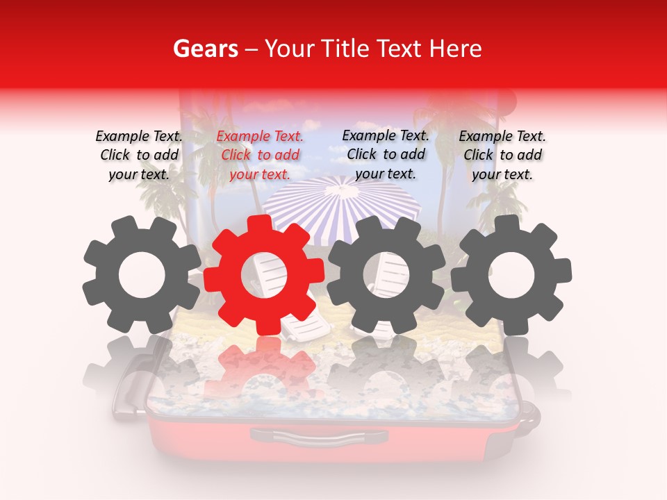 Warm Isolated Towel PowerPoint Template