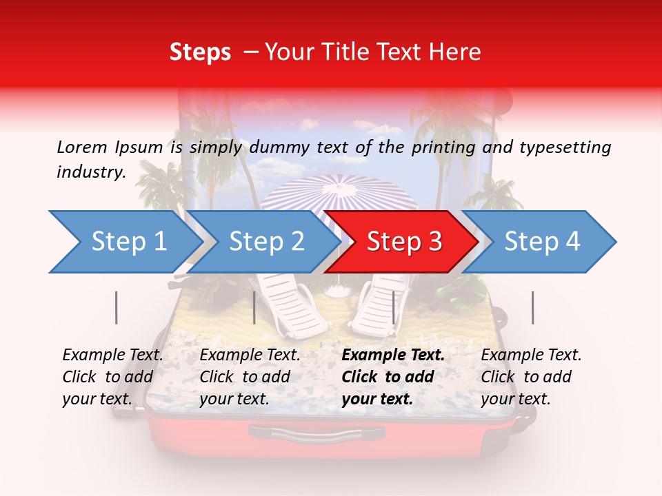Warm Isolated Towel PowerPoint Template