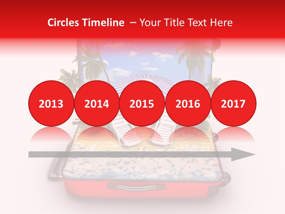 Warm Isolated Towel PowerPoint Template