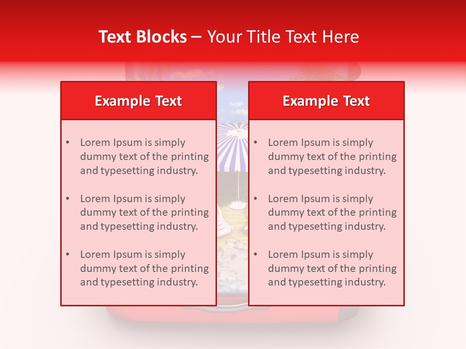 Warm Isolated Towel PowerPoint Template