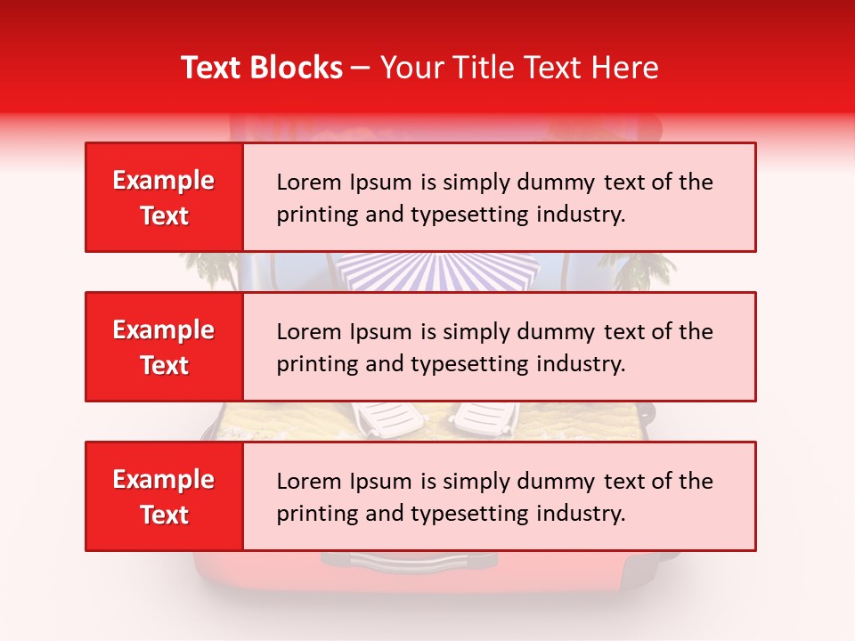 Warm Isolated Towel PowerPoint Template