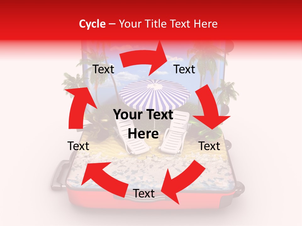 Warm Isolated Towel PowerPoint Template