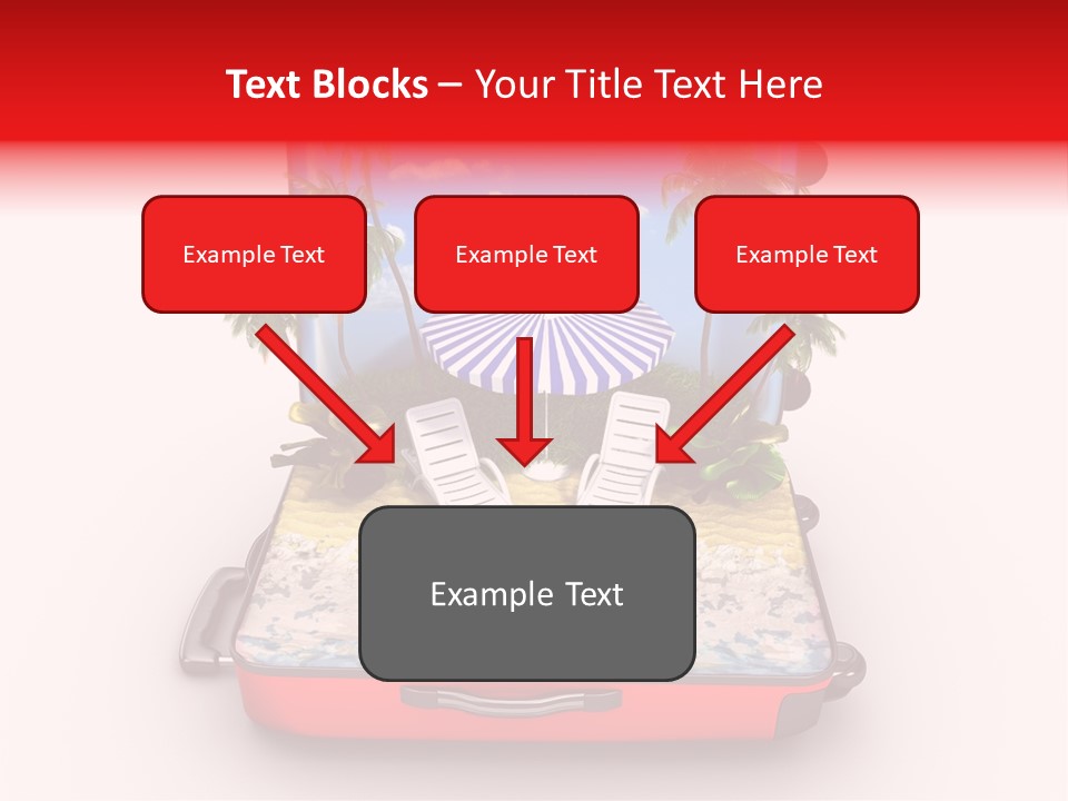 Warm Isolated Towel PowerPoint Template