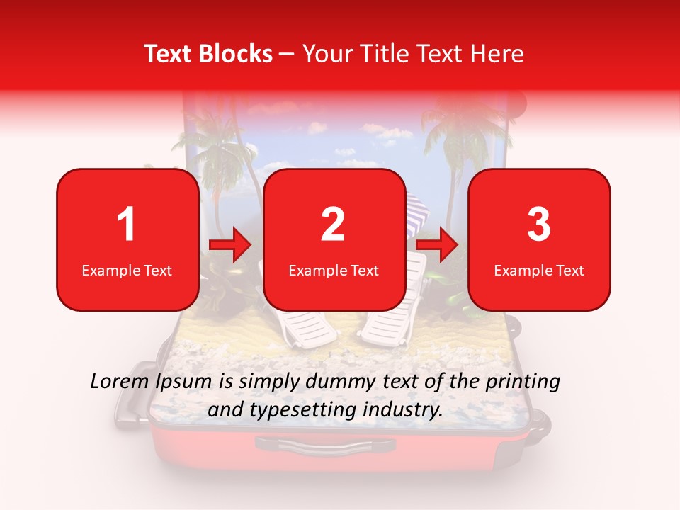 Warm Isolated Towel PowerPoint Template