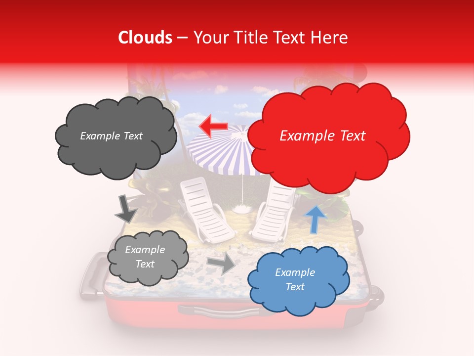 Warm Isolated Towel PowerPoint Template