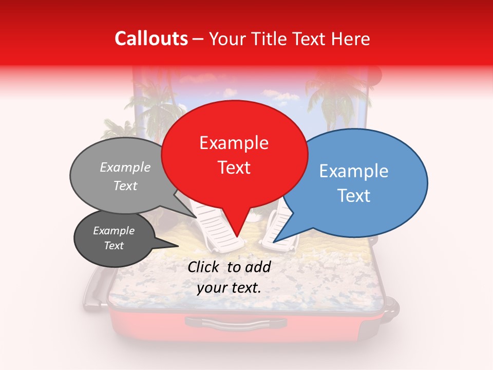 Warm Isolated Towel PowerPoint Template